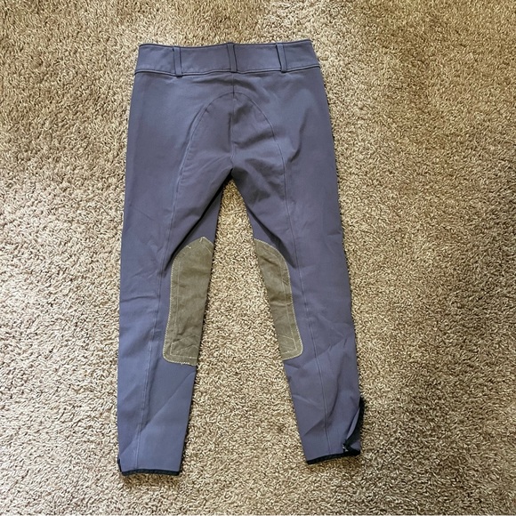 Girl’s Size 14 Purple Tailored Sportsman Knee Patch Horseback Riding Breeches - Picture 5 of 6